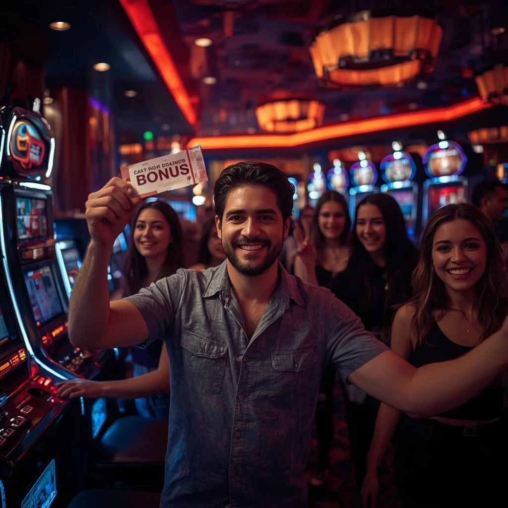 una persona con un bonus del casinò MAXIMAL WINS CASINO