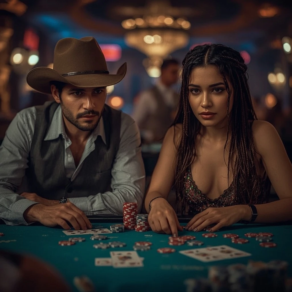foto di due giocatori di poker MAXIMAL WINS CASINO